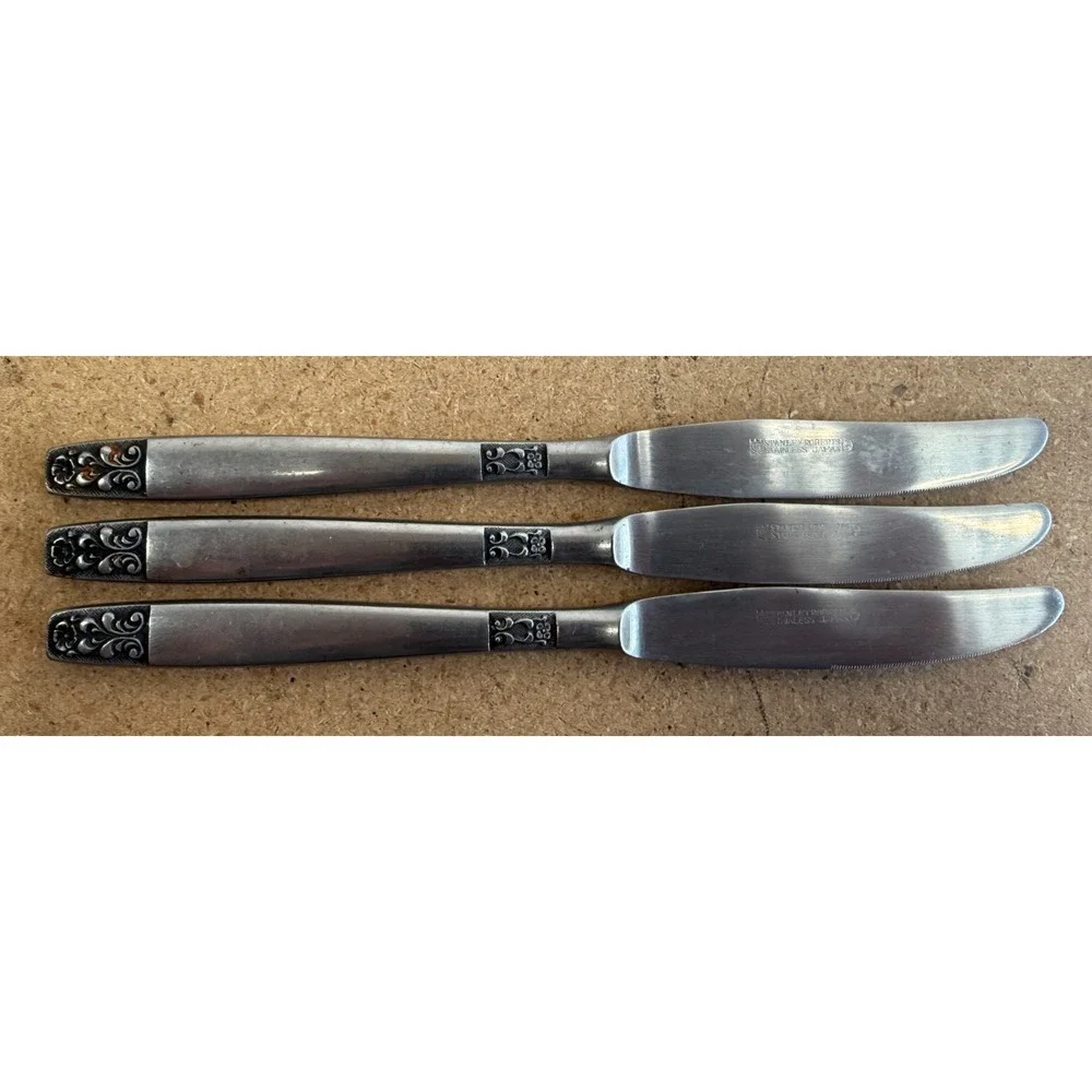 Stanley Roberts Danesmore Stainless Flatware Silverware MCM Japan 3 Piece Lot